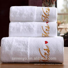 100% cotton water absorbent hotel towel set